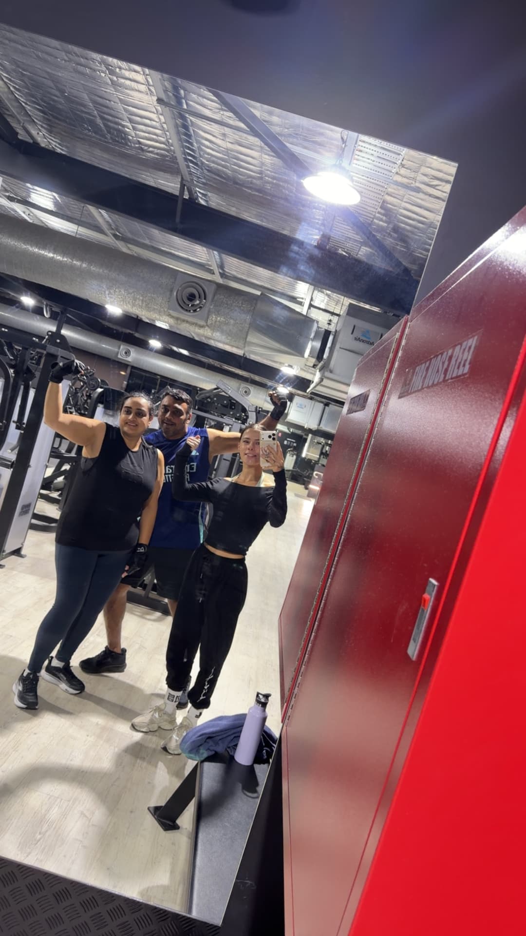 Samantha Hobley with client Dina, personal training session